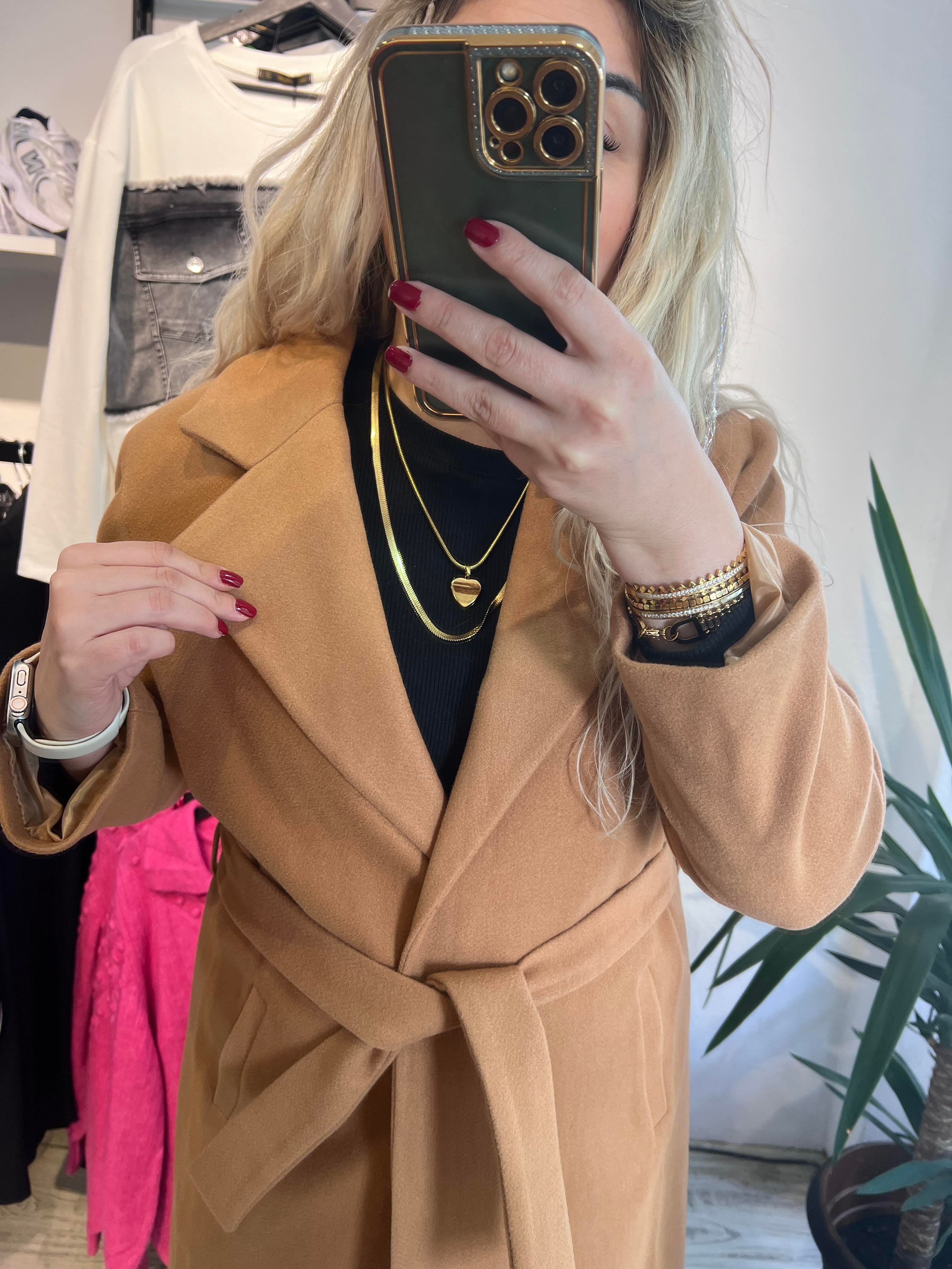 Premium Kalite Taba Kaşe Kaban