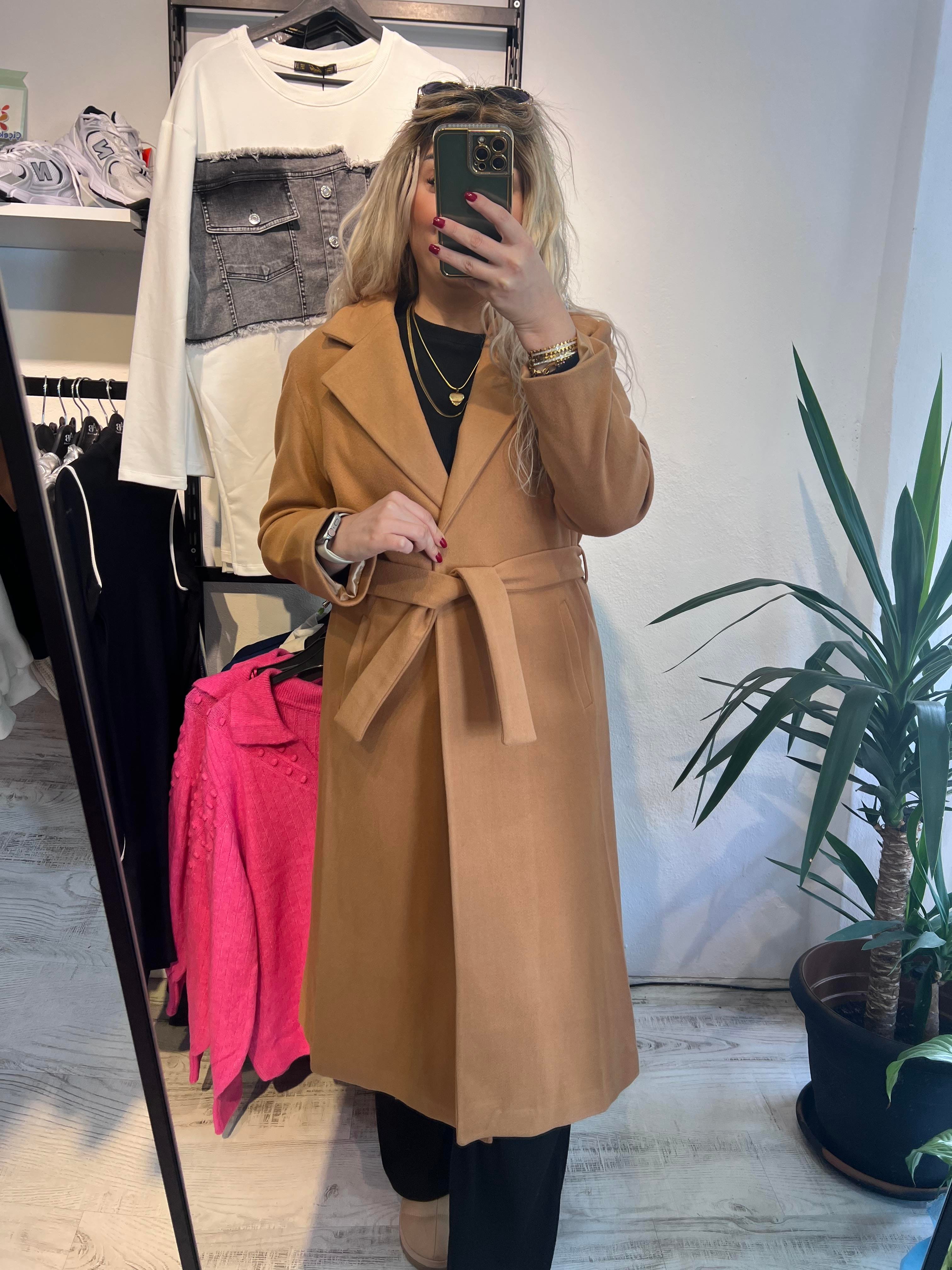 Premium Kalite Taba Kaşe Kaban