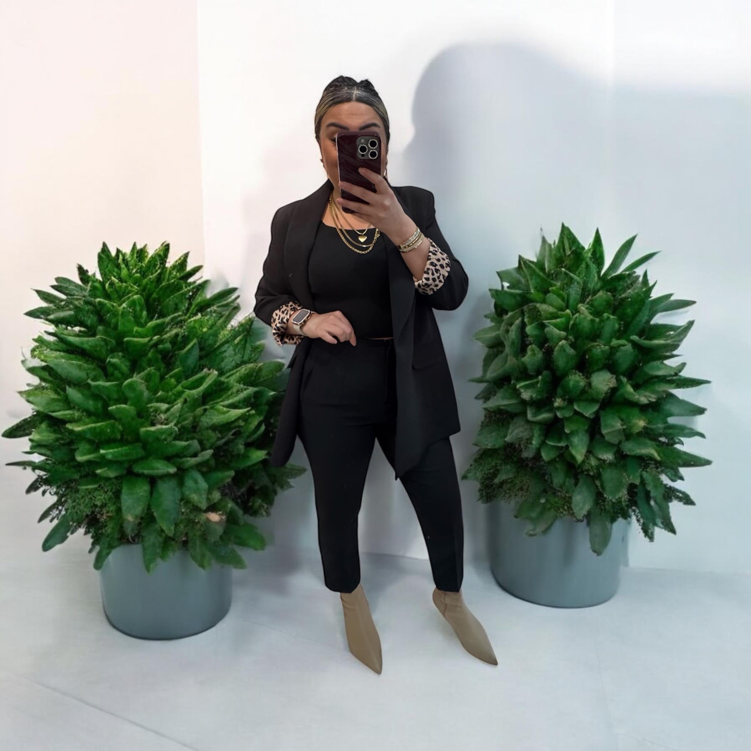 Premium Seri Double Atlas Kumaş Pantolon Siyah