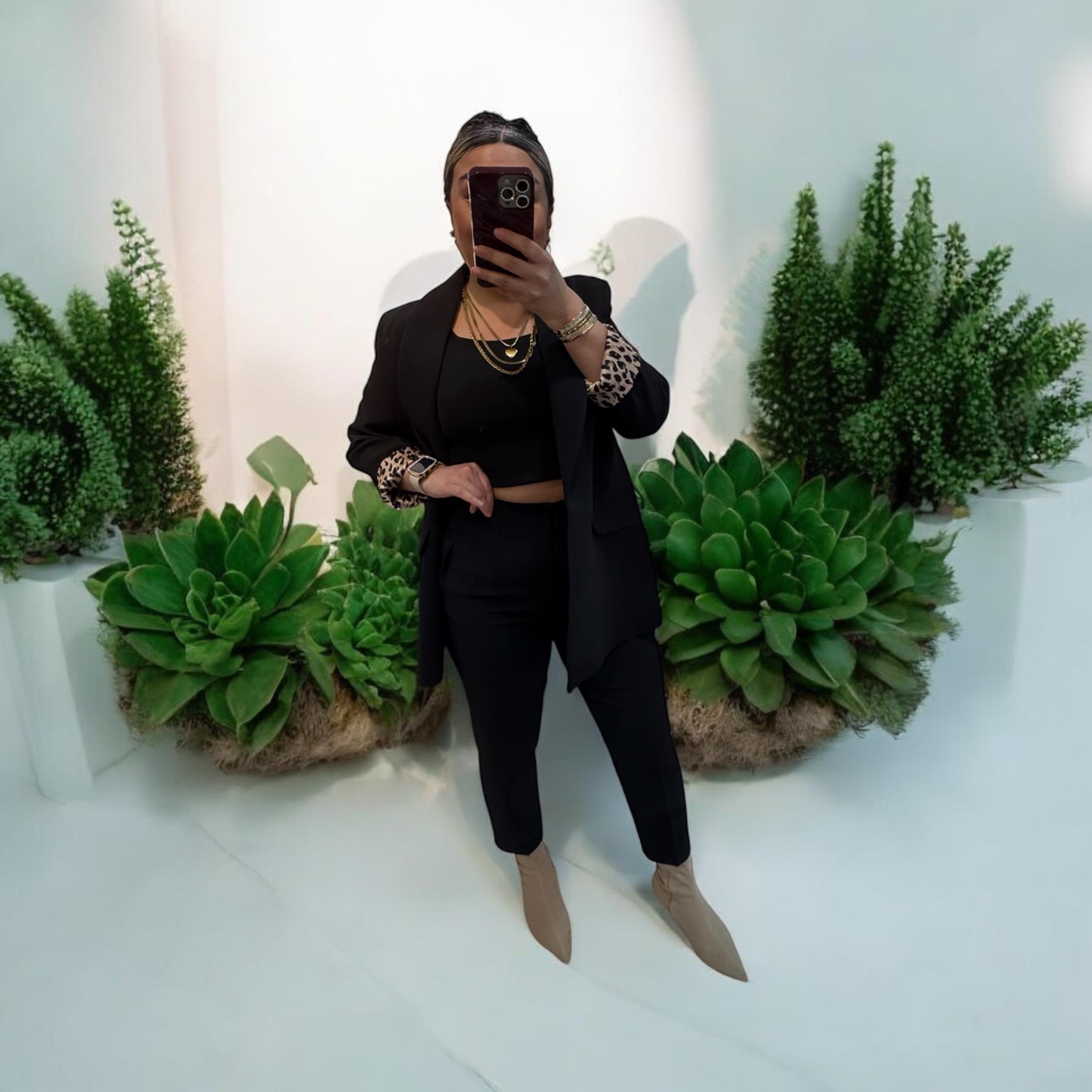 Premium Seri Double Atlas Kumaş Pantolon Siyah