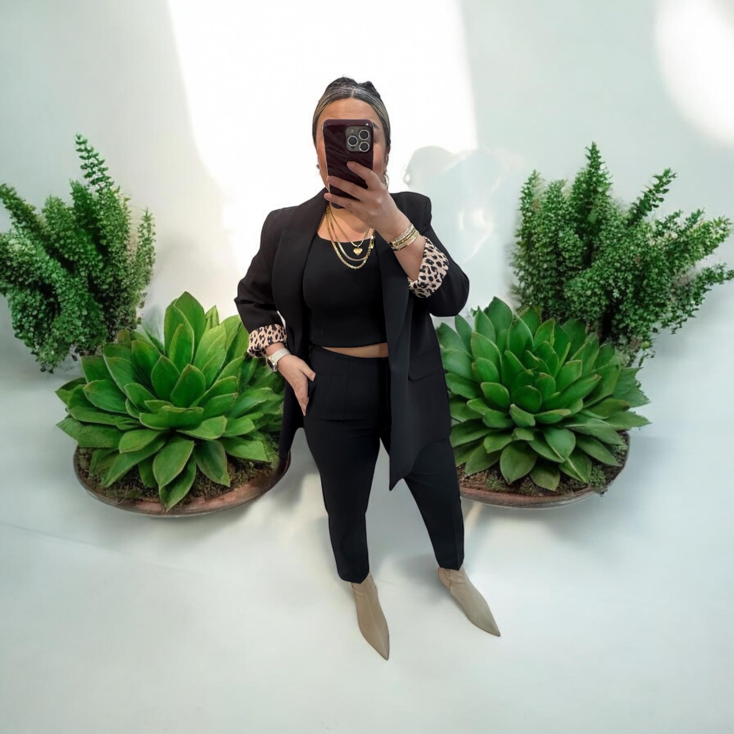 Premium Seri Double Atlas Kumaş Pantolon Siyah