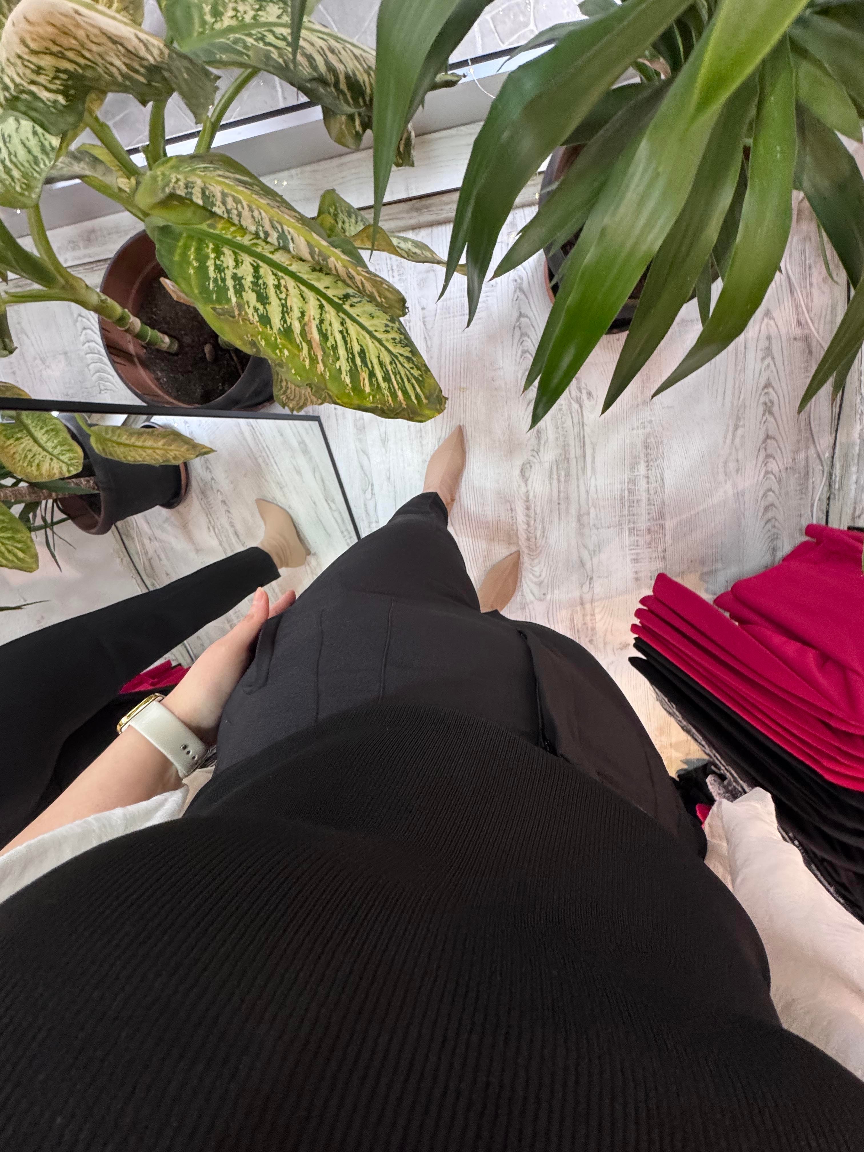 Premium Seri Double Atlas Kumaş Pantolon Siyah