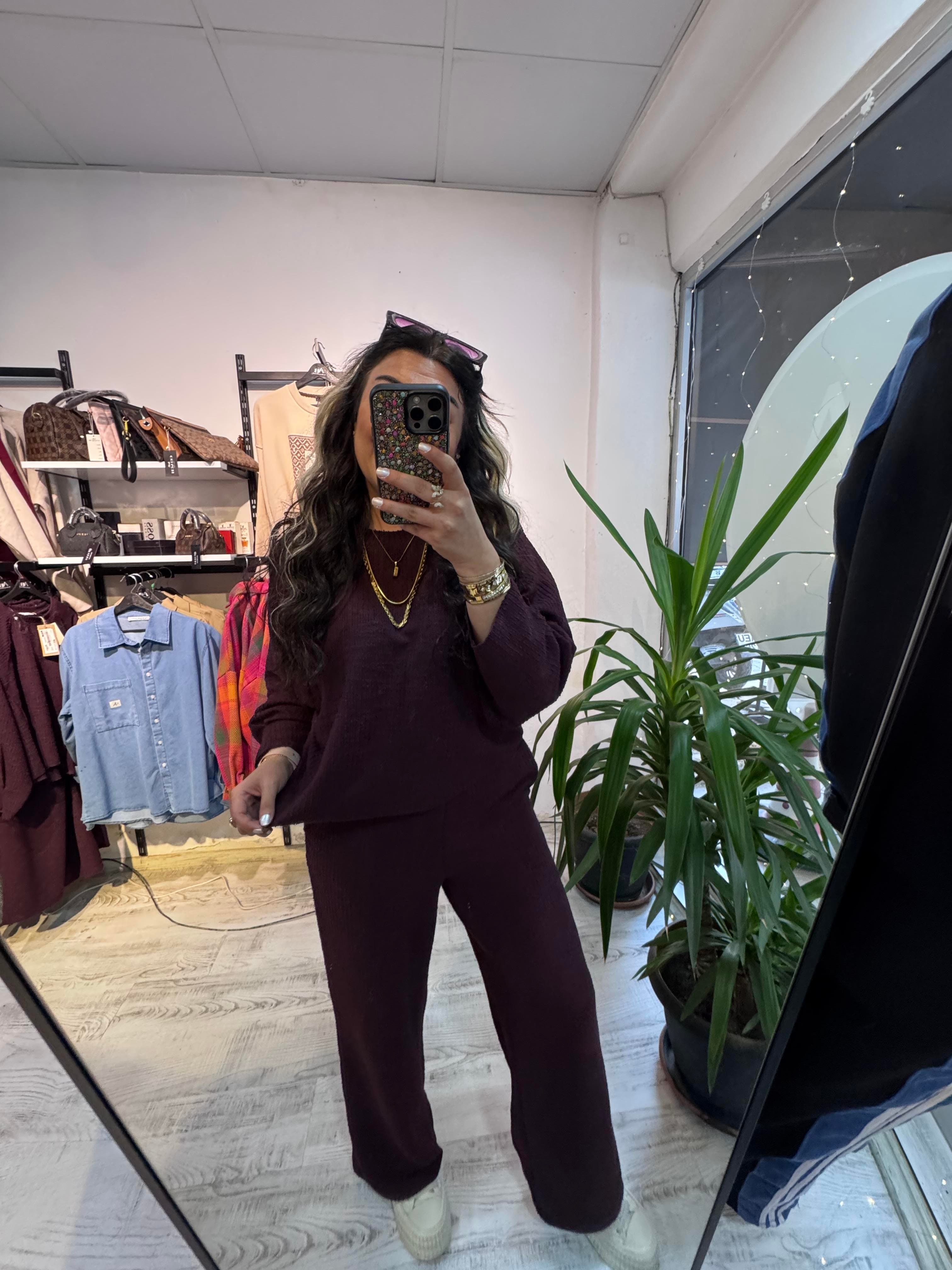 Premium Seri Mürdüm Takım