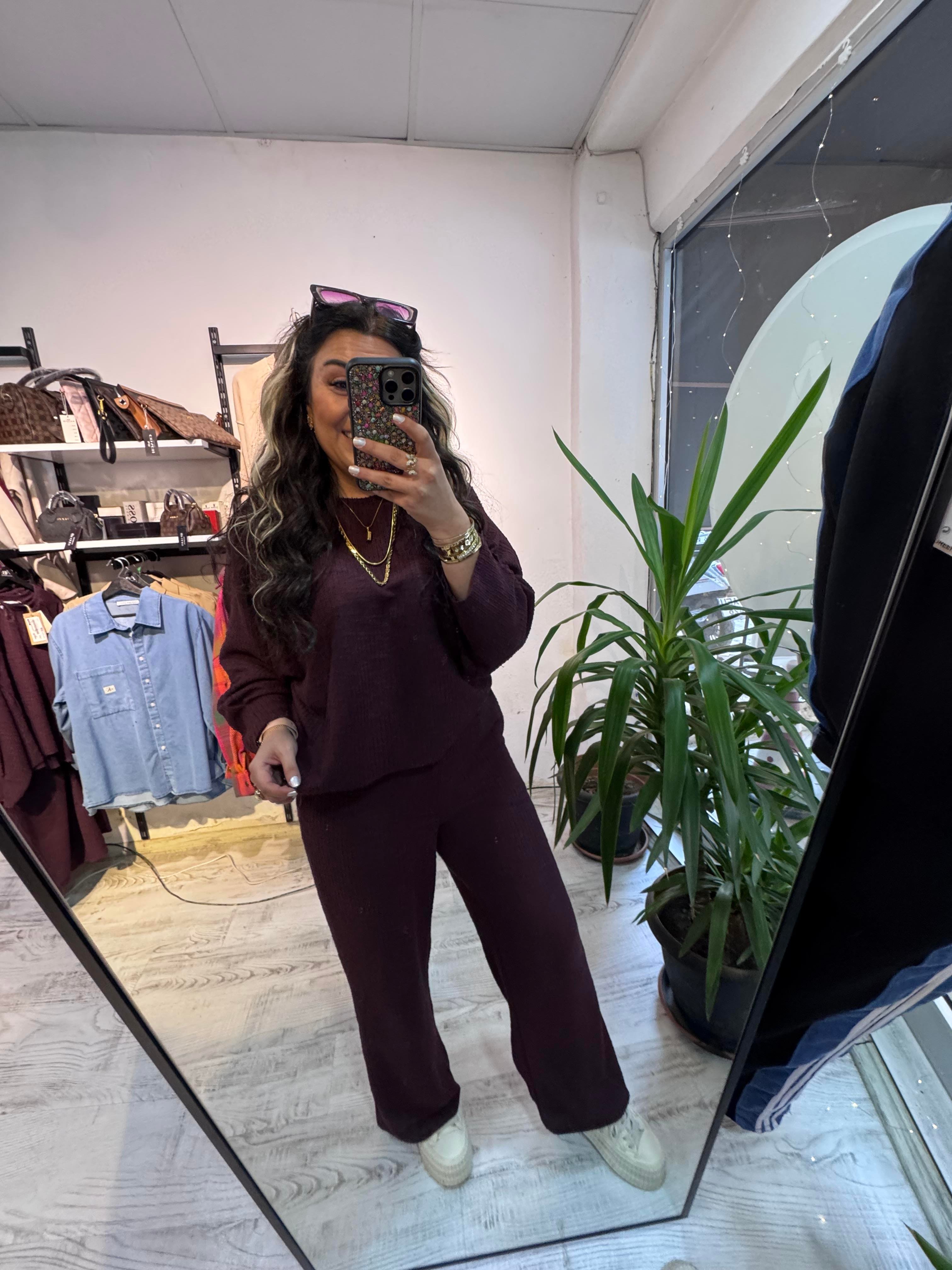 Premium Seri Mürdüm Takım