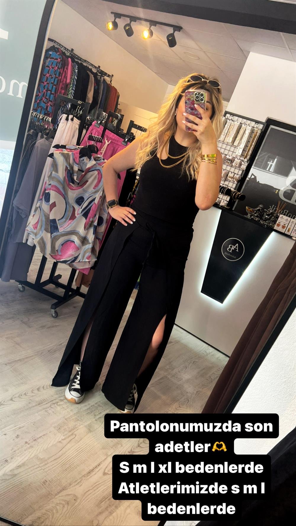 ritmaçlı bağlamalı pantolon