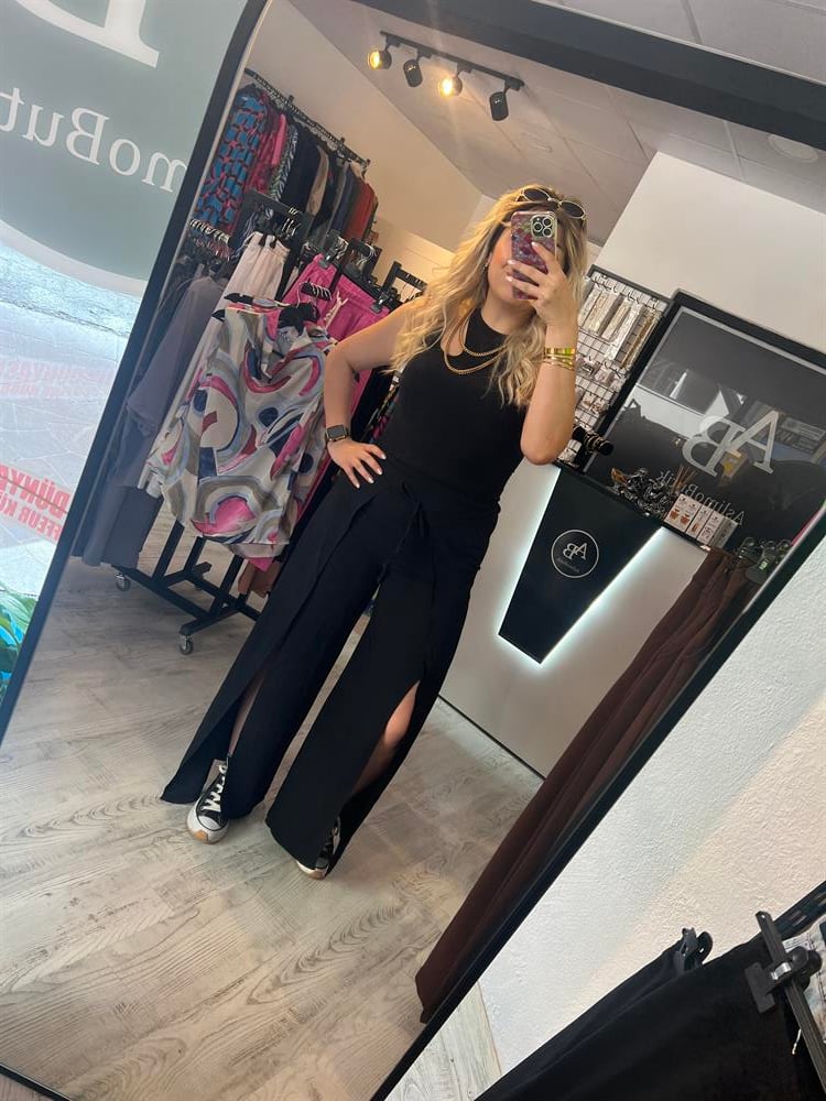 ritmaçlı bağlamalı pantolon