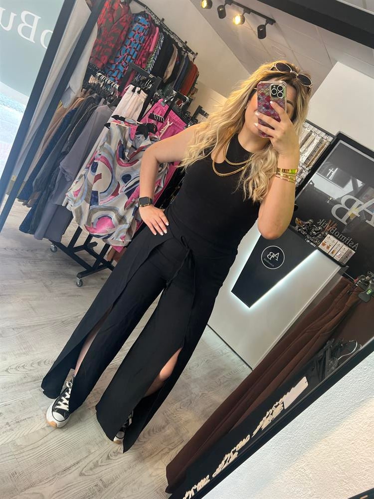 ritmaçlı bağlamalı pantolon