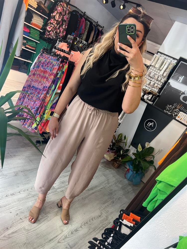 Siyah degaje yaka bluz