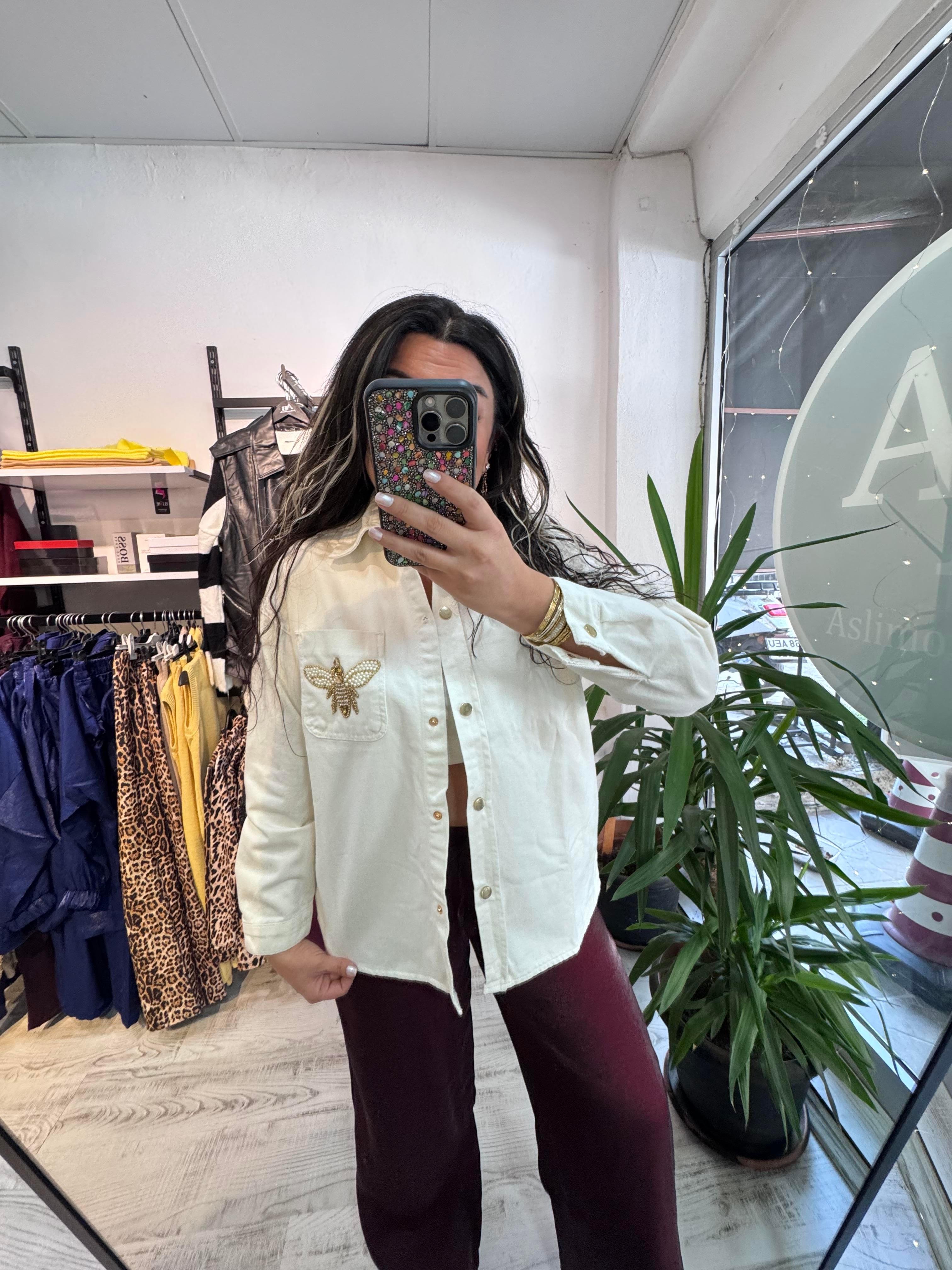 Taş İşlemeli Marka Model Jean Ceket