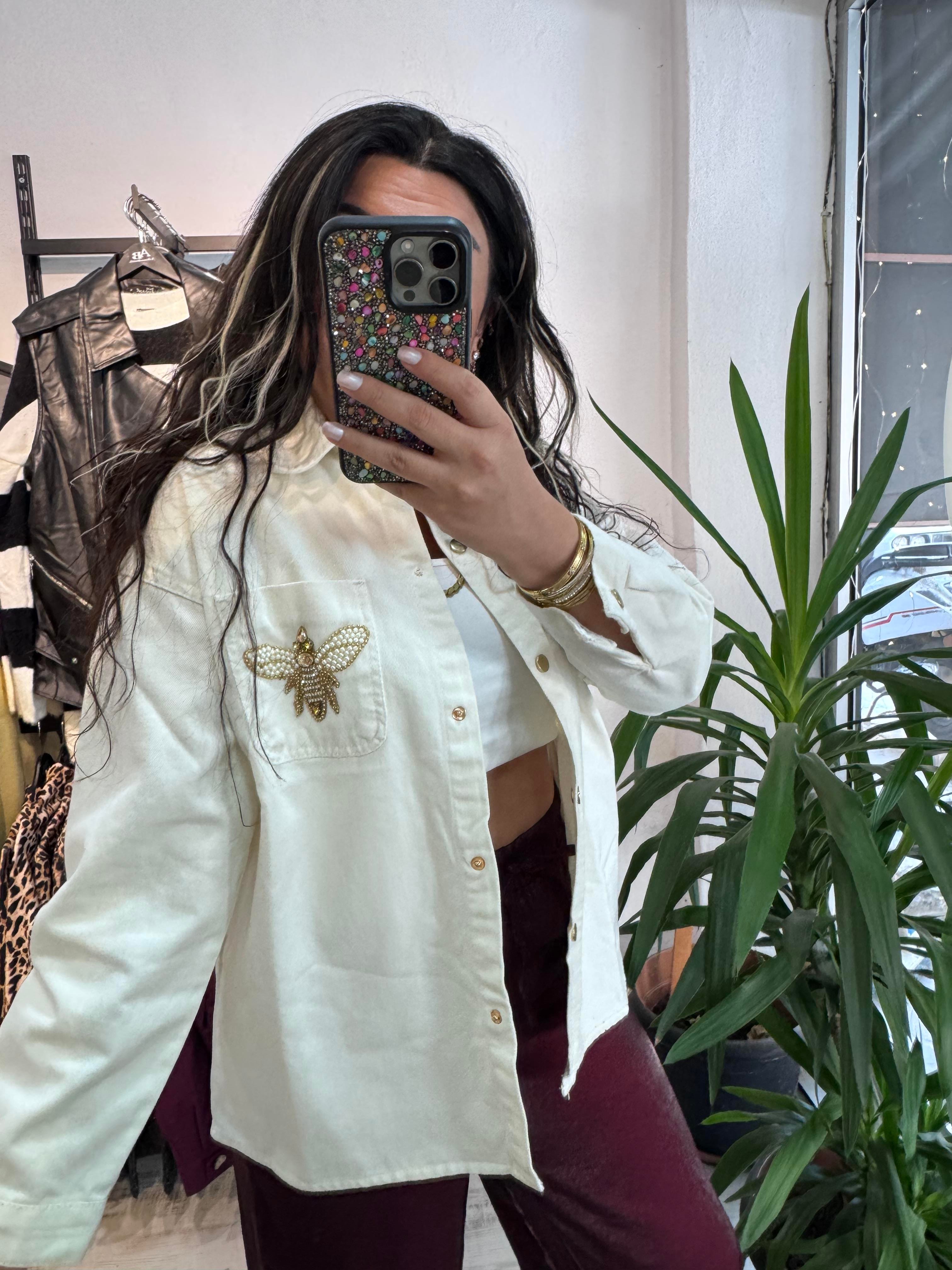 Taş İşlemeli Marka Model Jean Ceket