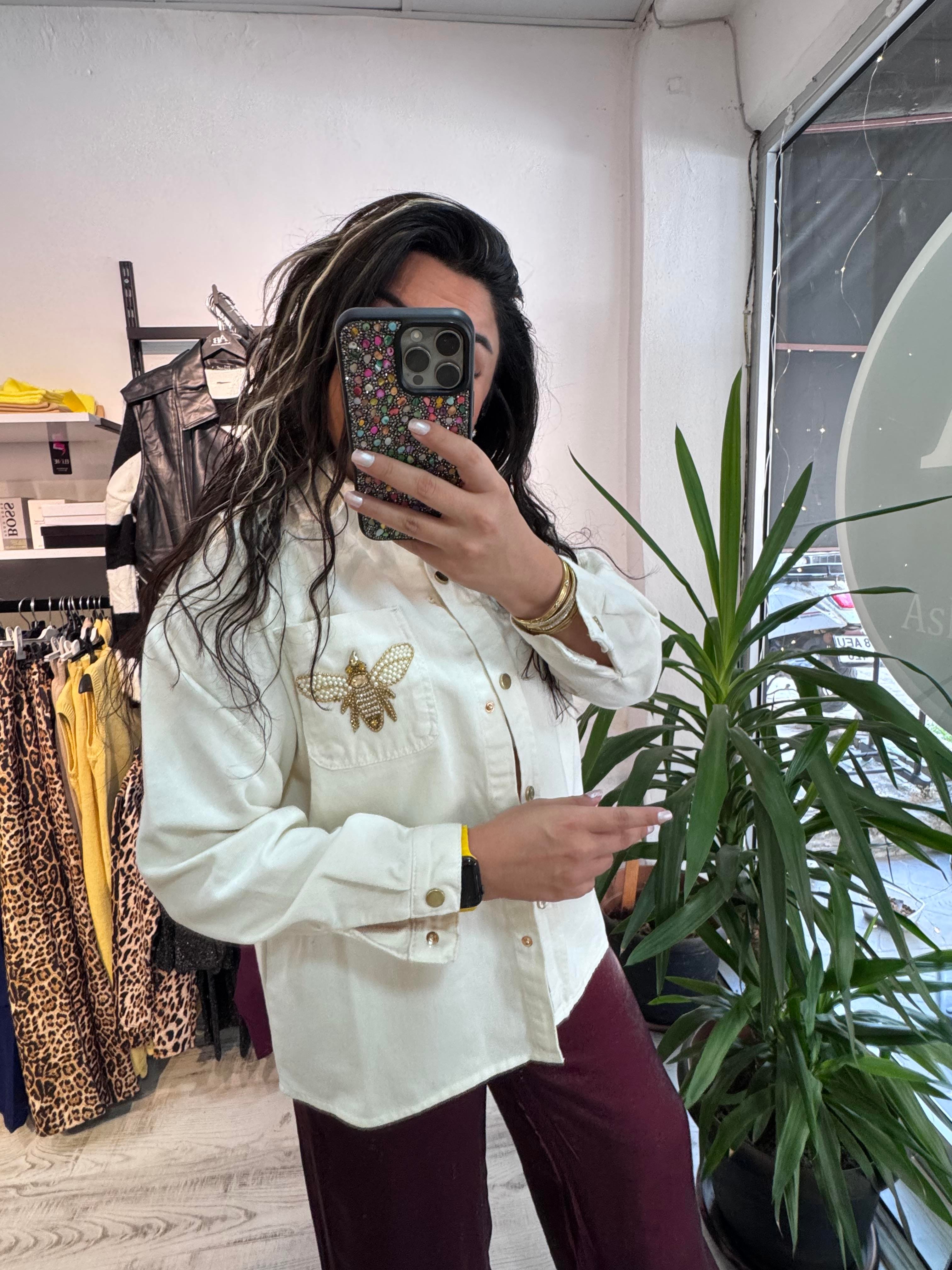 Taş İşlemeli Marka Model Jean Ceket