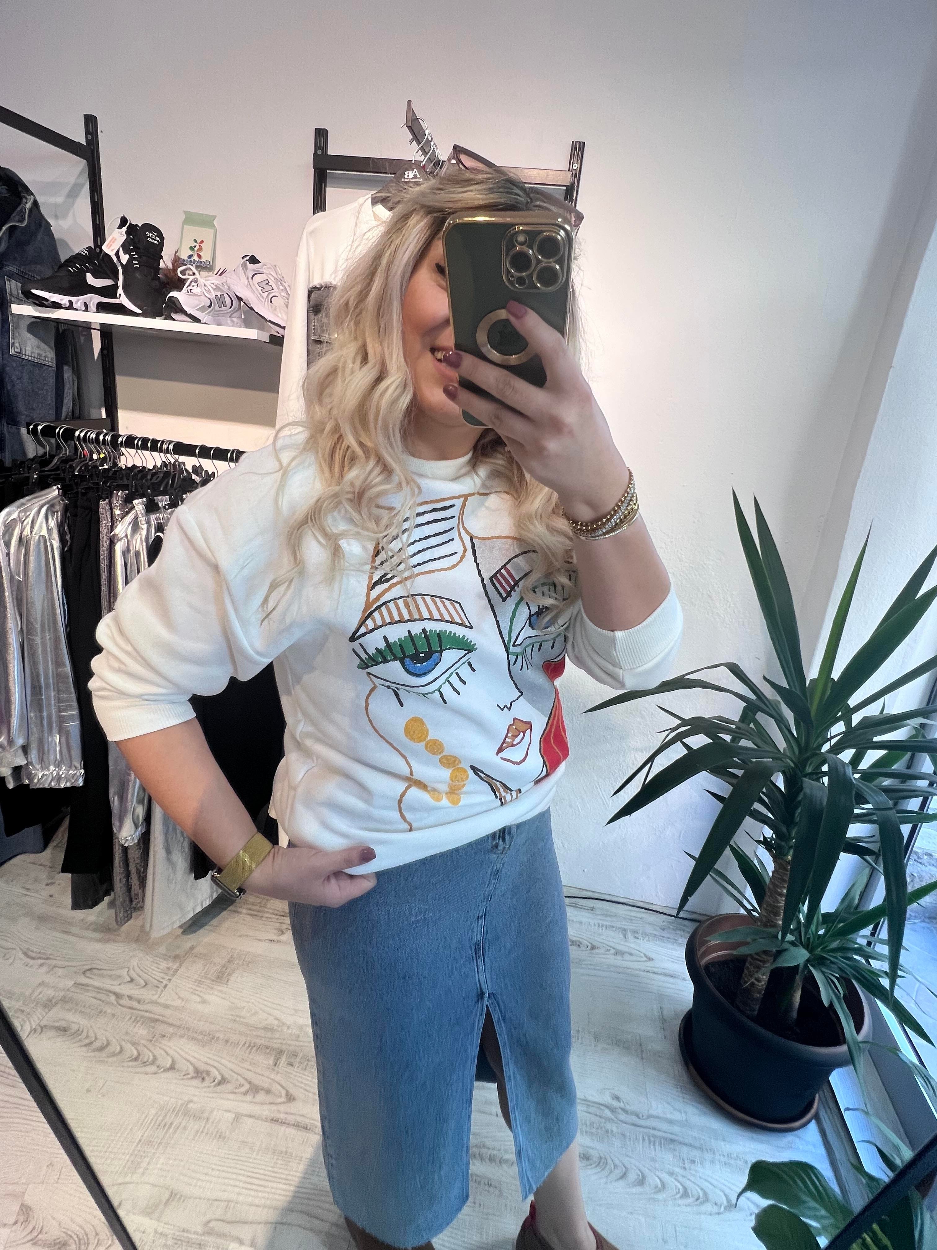 Zr Model Baskılı Sweatshırt