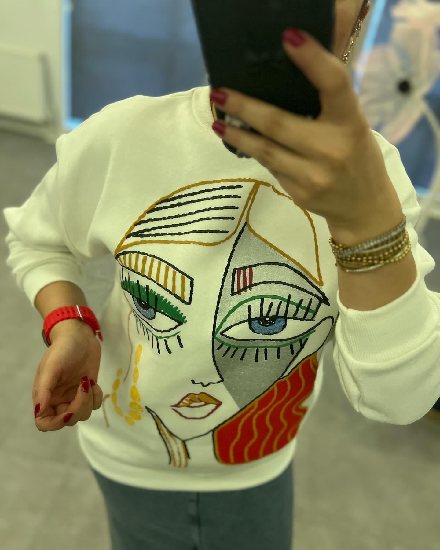 Zr Model Baskılı Sweatshırt