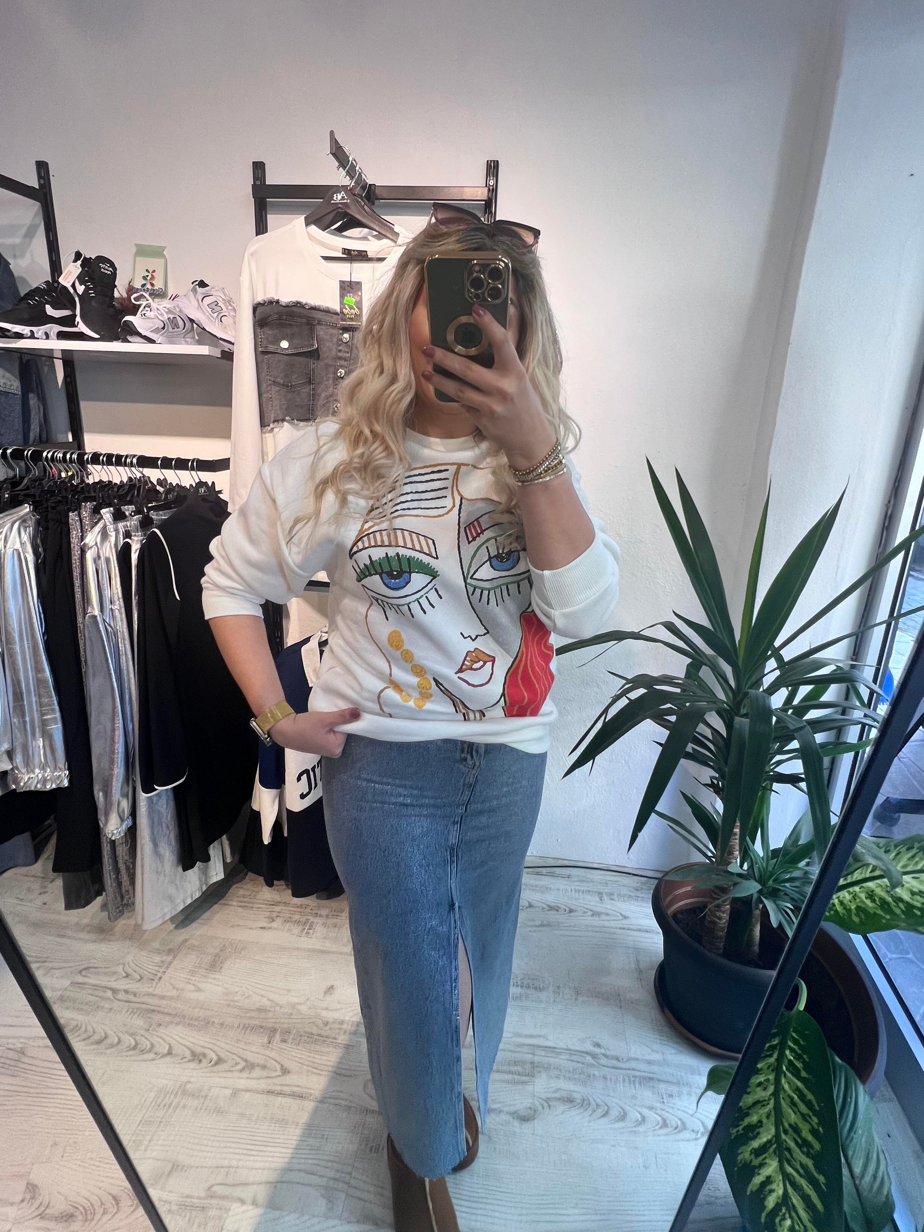 Zr Model Baskılı Sweatshırt