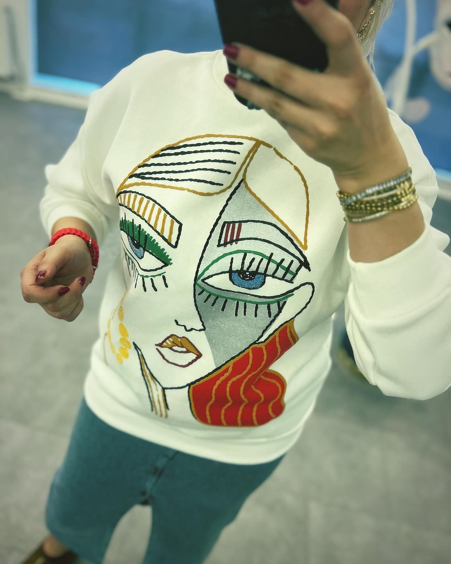 Zr Model Baskılı Sweatshırt