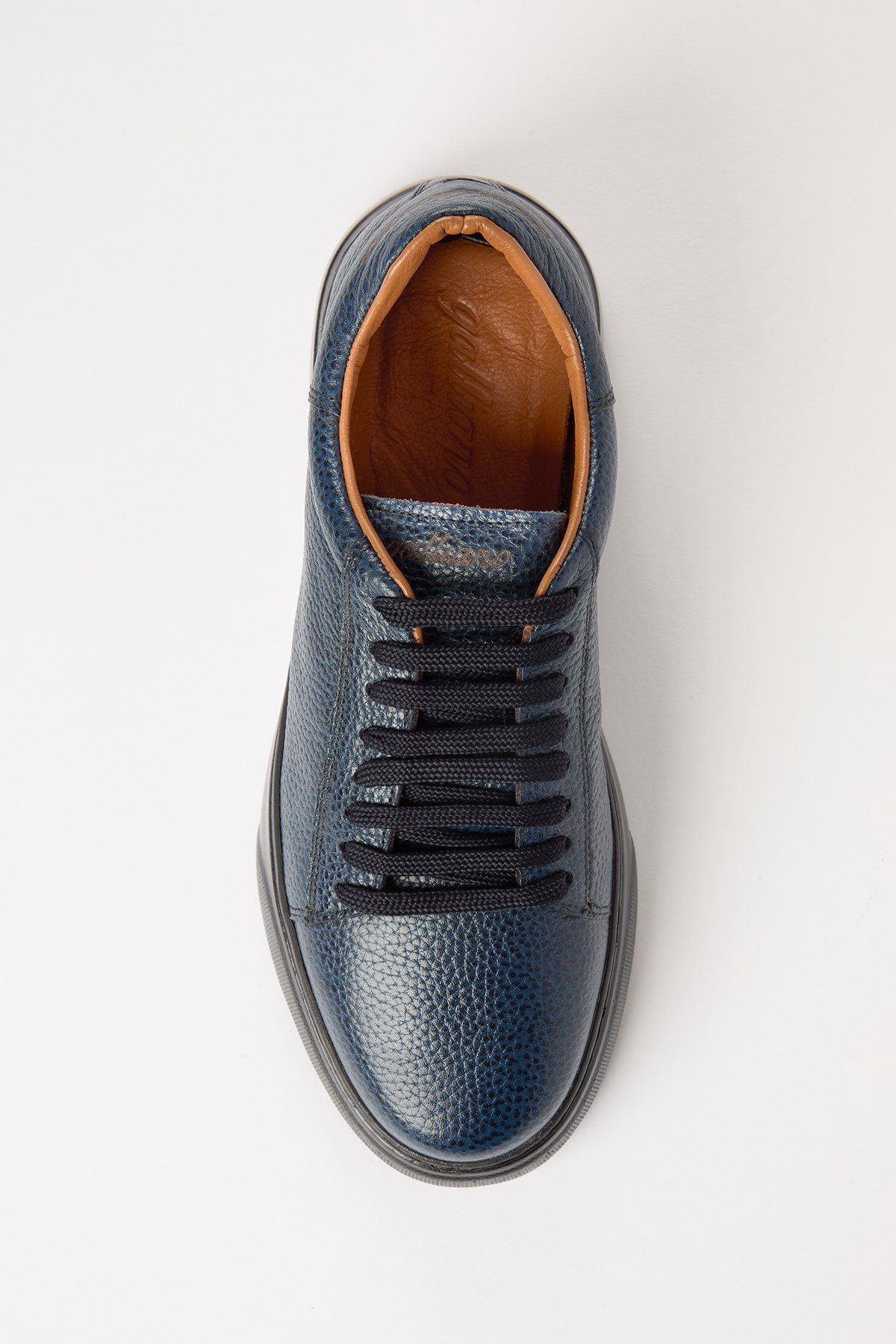 CAPRİ Hakiki Deri Lacivert Floter  Eva Hazır Taban Sneaker
