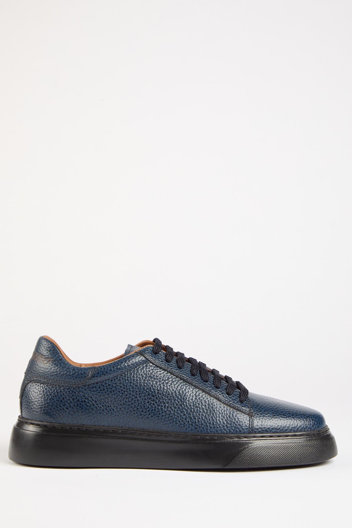 CAPRİ Hakiki Deri Lacivert Floter  Eva Hazır Taban Sneaker