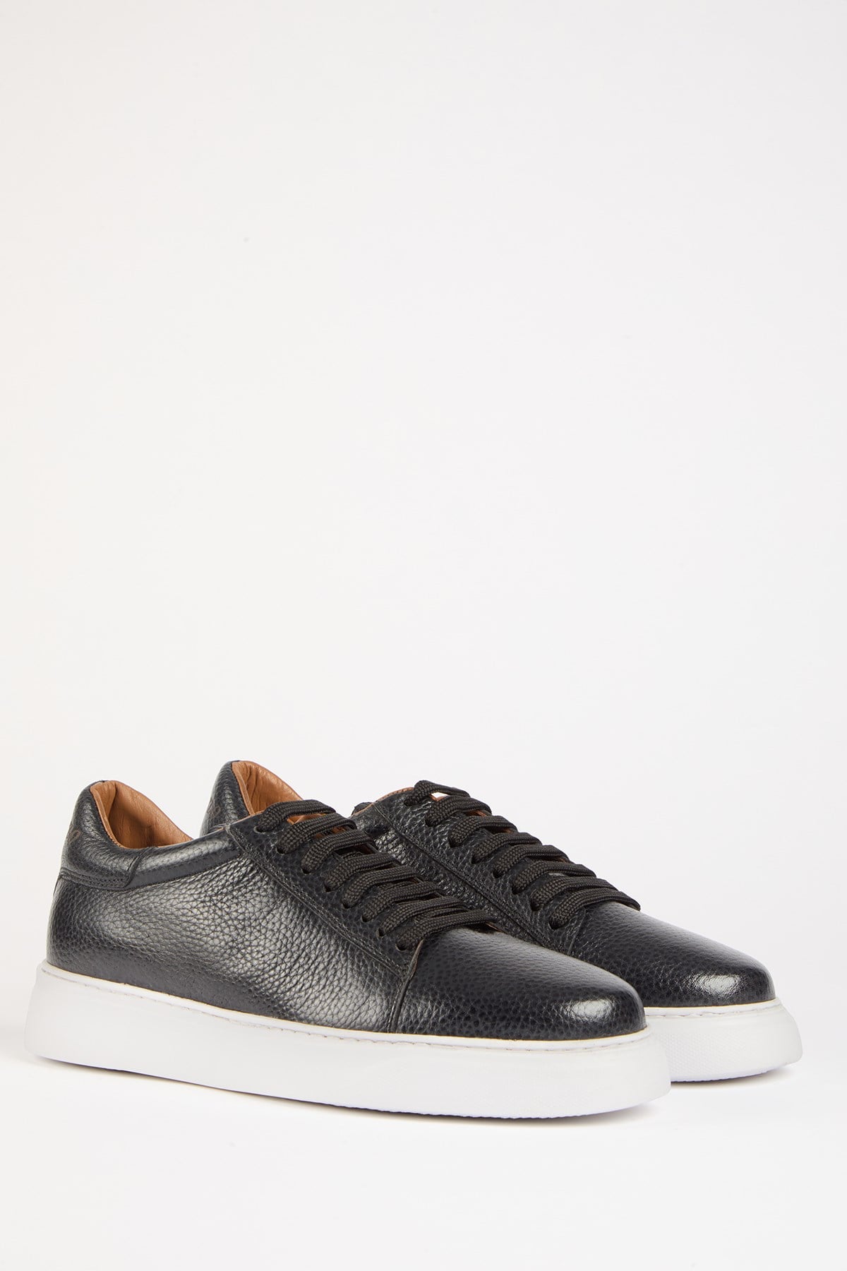 CAPRİ Hakiki Deri Siyah  Floater  Eva Hazır Taban Sneaker