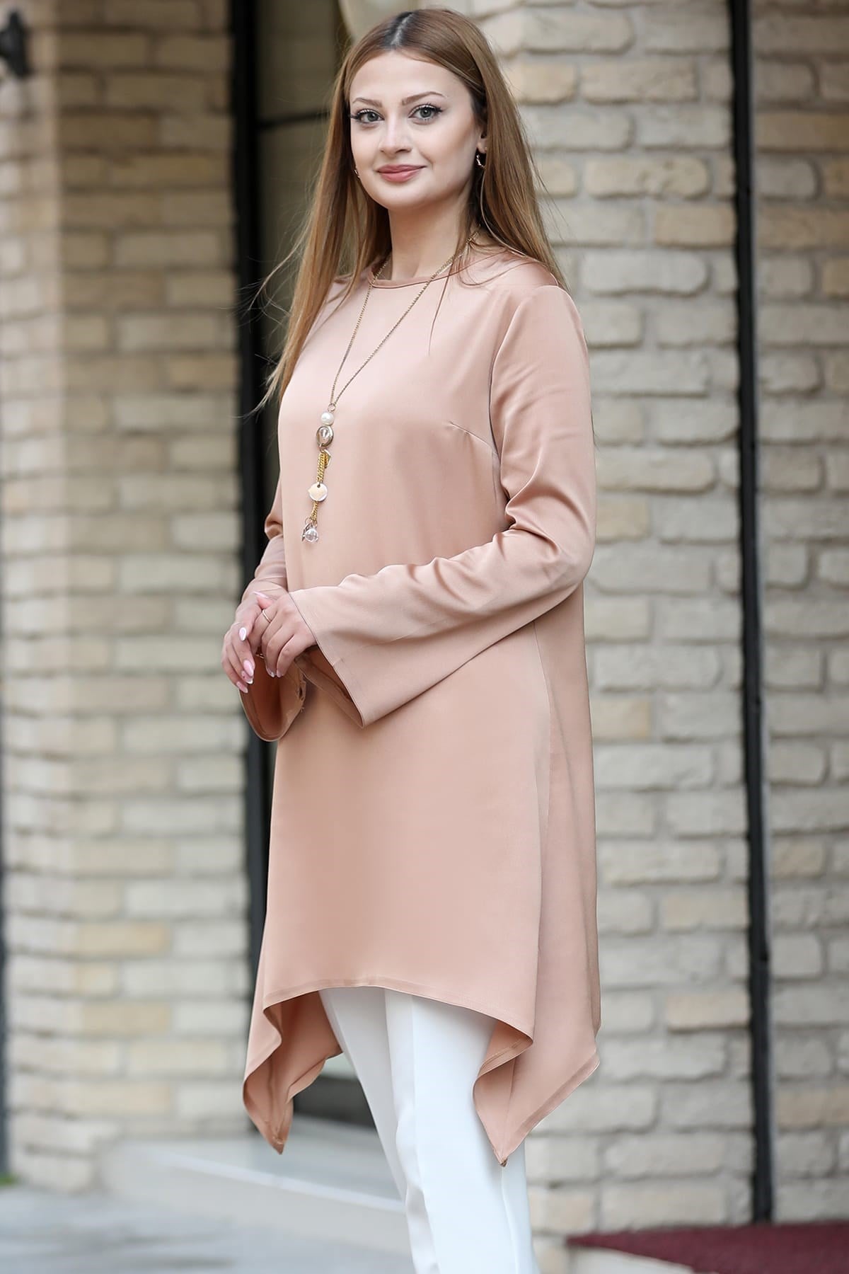 Armin Tesettür Tunik Camel