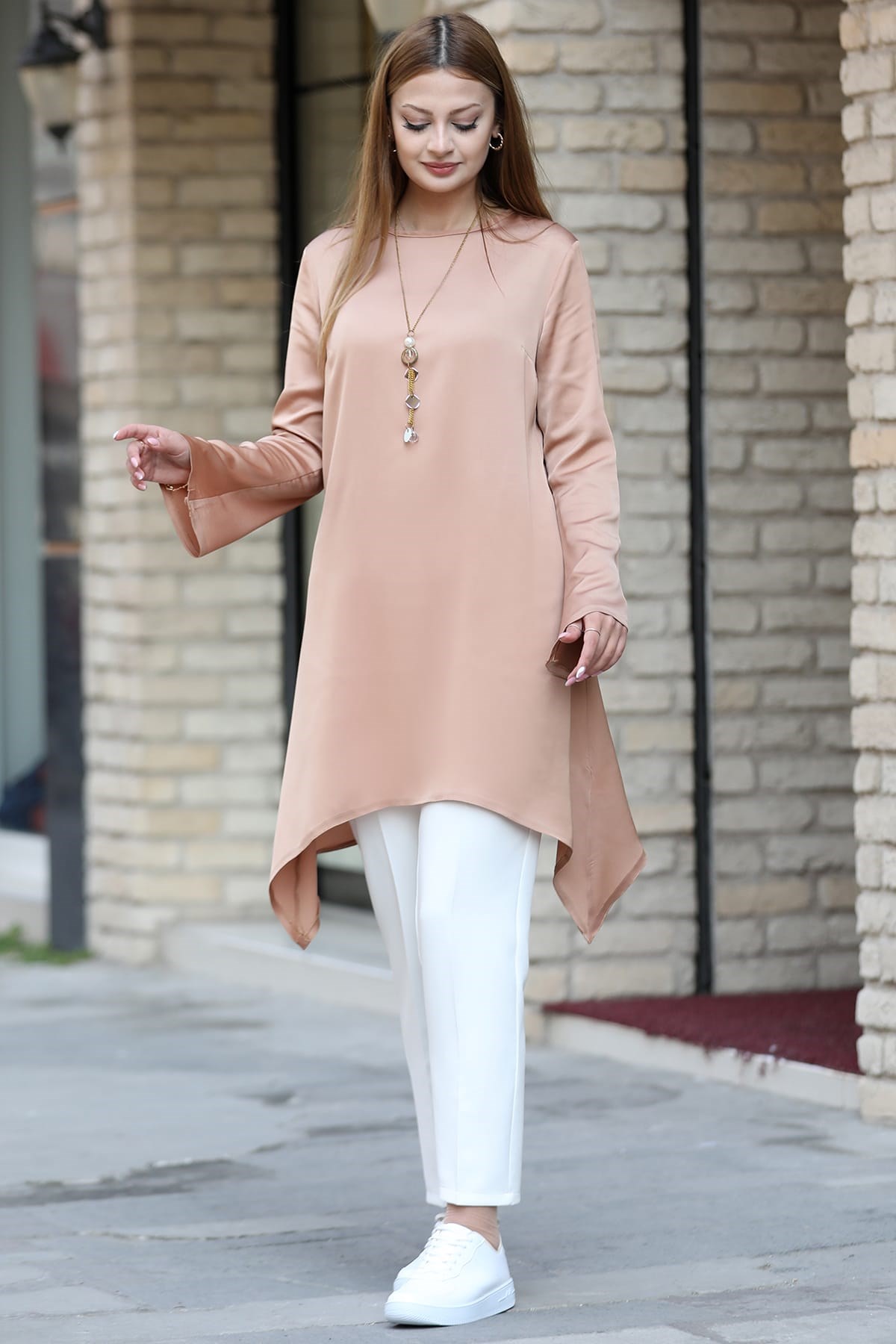 Armin Tesettür Tunik Camel