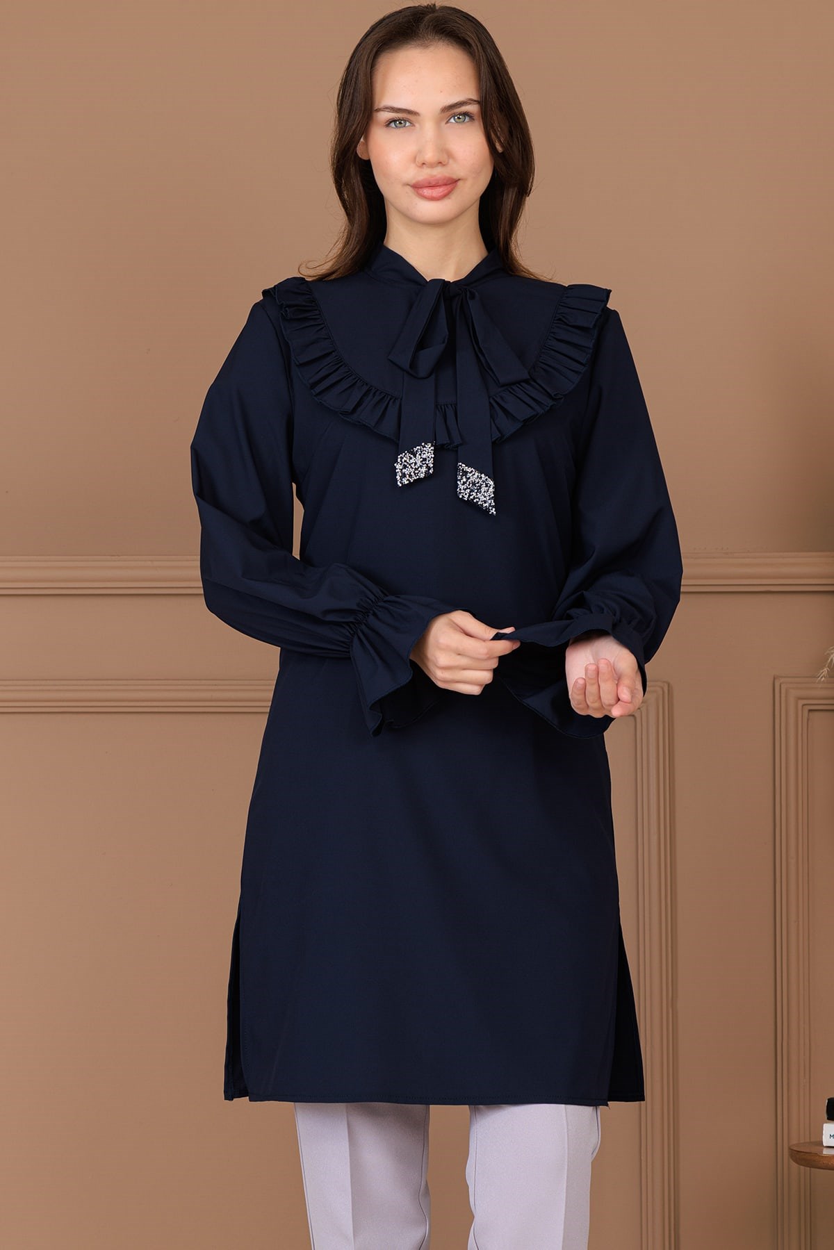 Asel Tunik Pantolon İkili Takım Lacivert