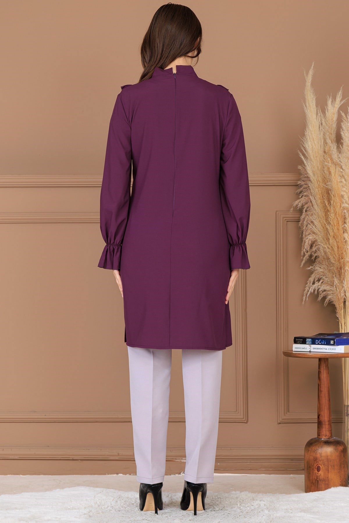Asel Tunik Pantolon İkili Takım Mürdüm