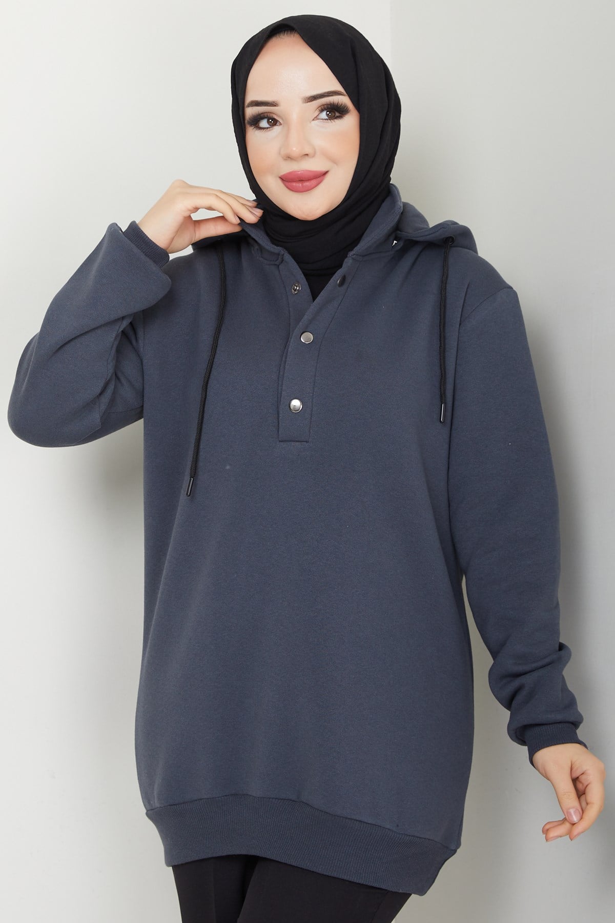 Esila Tesettür Sweat Antrasit