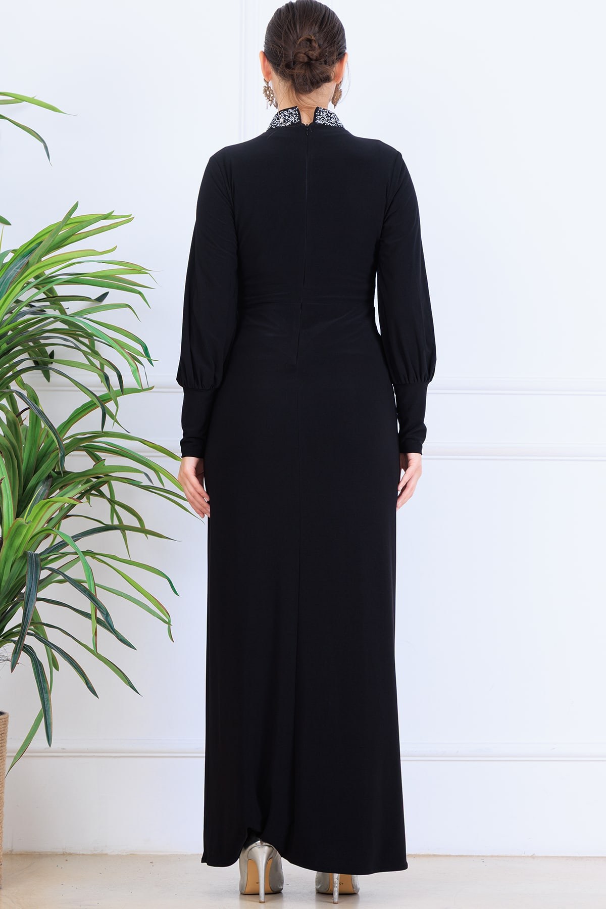 Melisa Tesettür Abiye Siyah