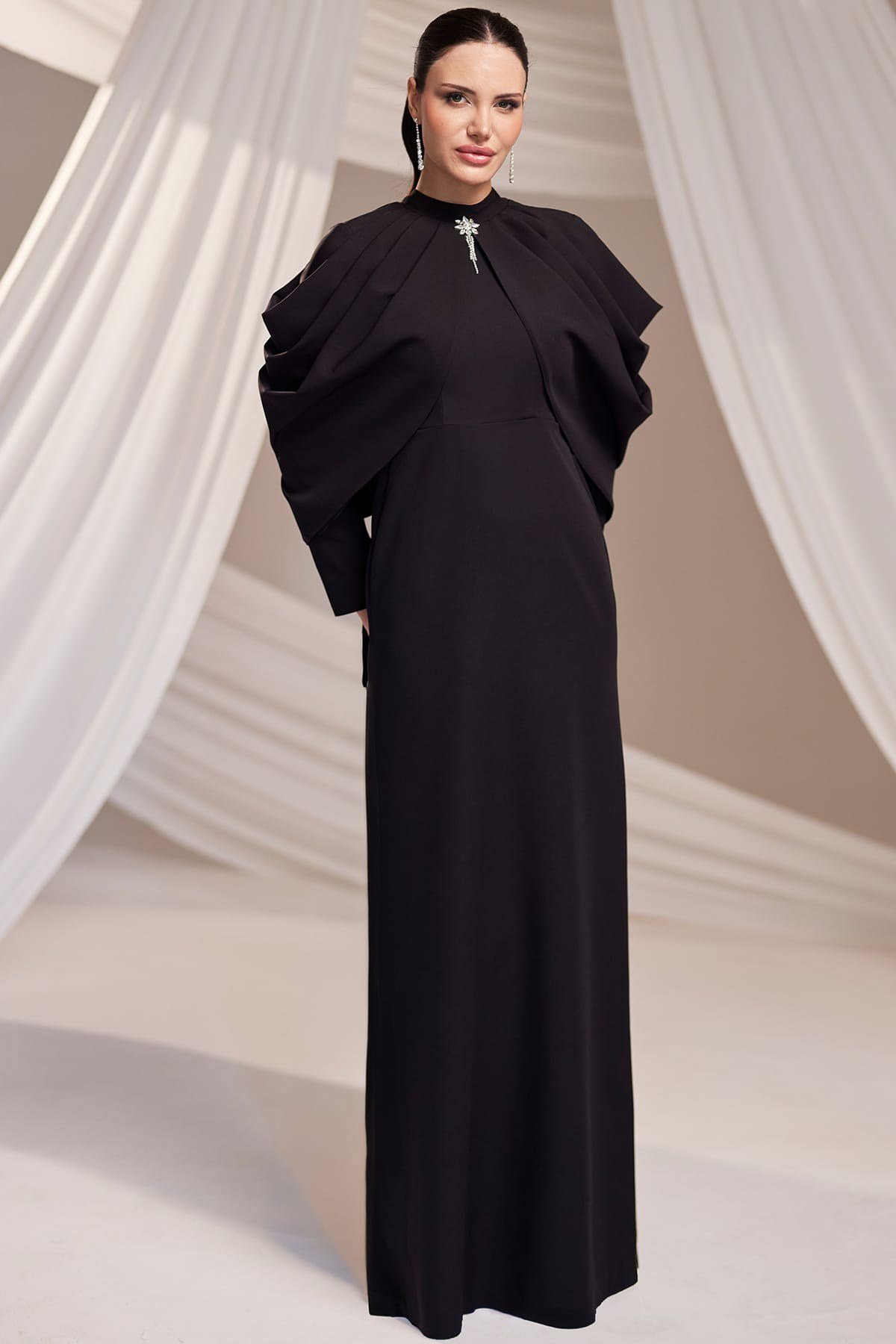 Zahra Tesettür Abiye Siyah