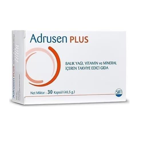 ADRUSEN PLUS 30 KAPSÜL BALIK YAĞI VİTAMİN MİNERAL