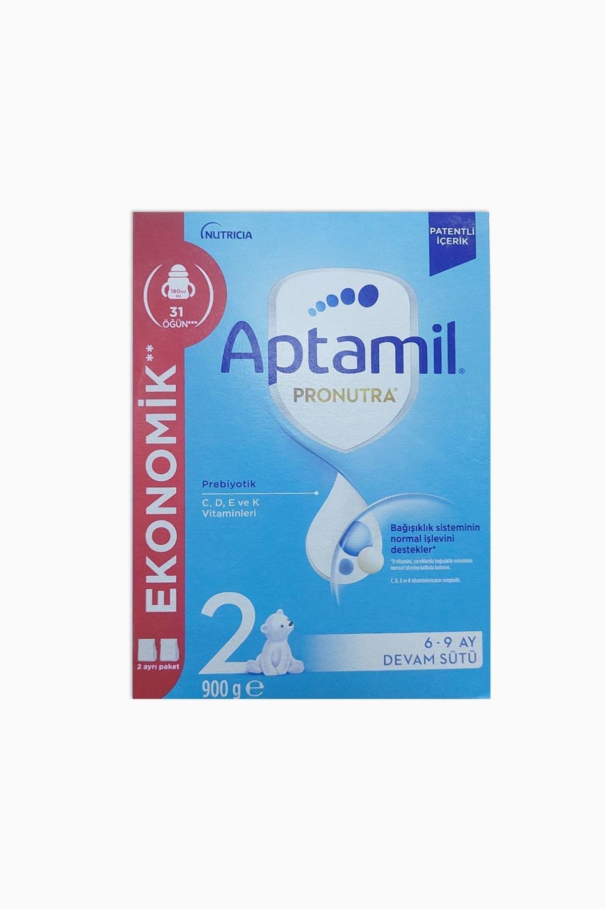 APTAMIL PRONUTRA 2 900GR 6-9 AY DEVAM SÜTÜ PREBİYOTİK C D E K VİTAMİNLERİ