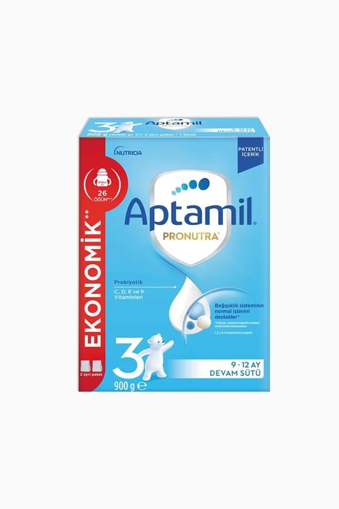 APTAMIL PRONUTRA 3 900GR 9-12 AY DEVAM SÜTÜ PREBİYOTİK C D E K VİTAMİNLERİ