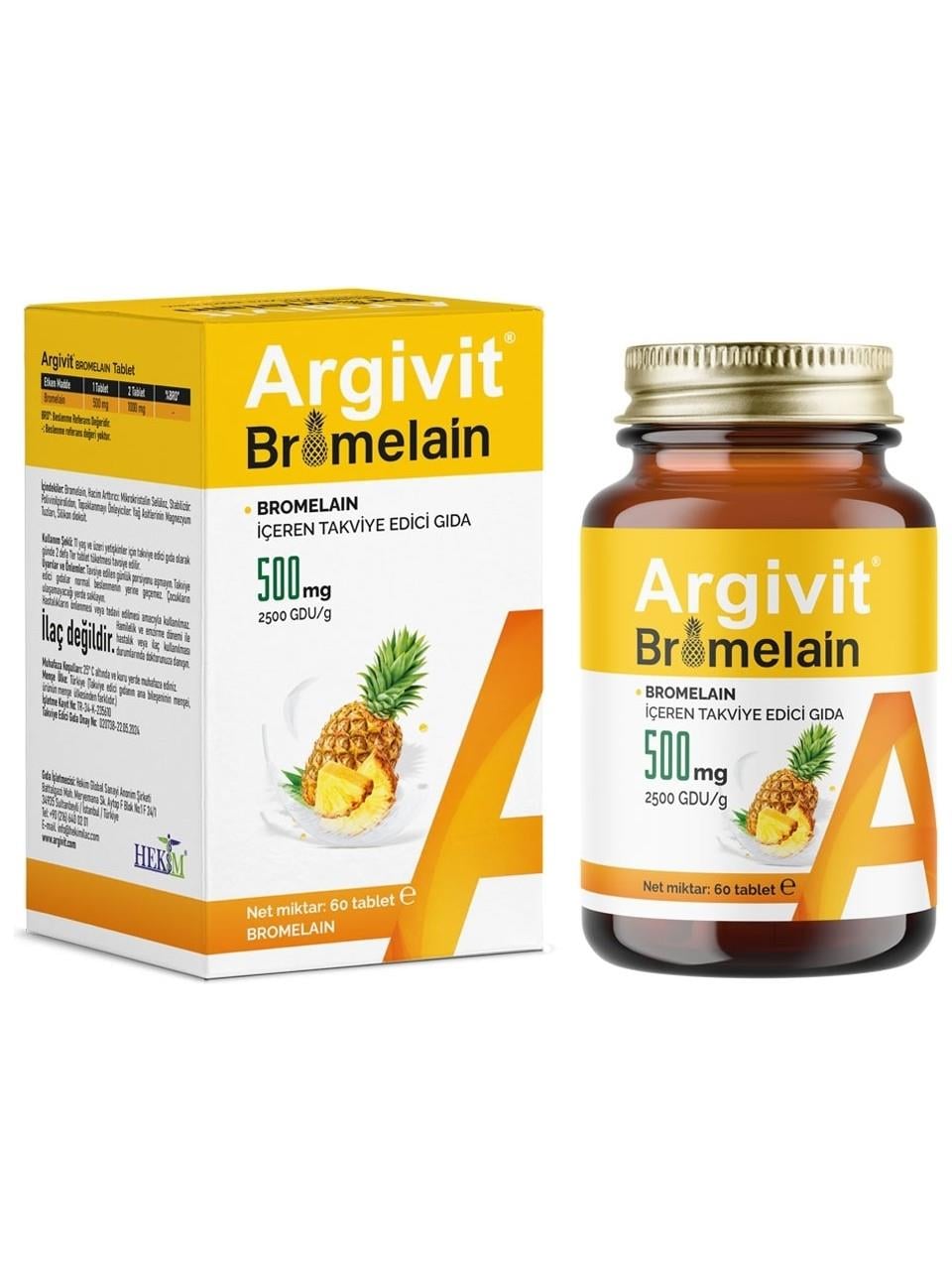 ARGIVIT BROMELAIN 60 TABLET