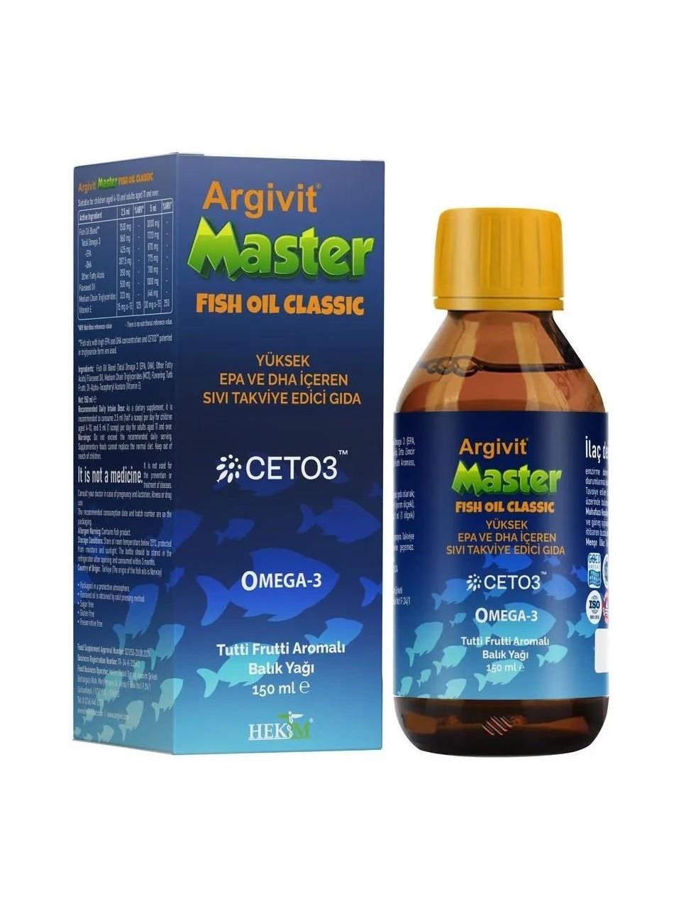 ARGIVIT MASTER TUTTI FRUITTI AROMALI BALIK YAĞI 150ML