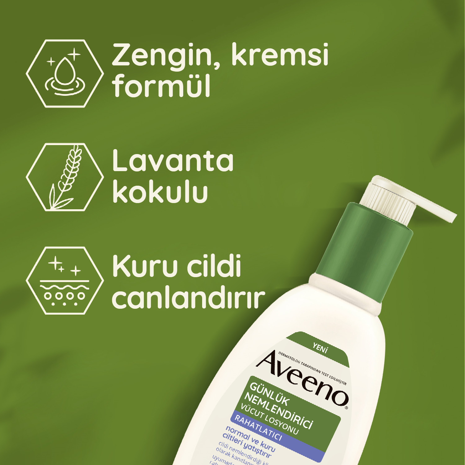 Aveeno Lavantalı Günlük Nemlendirici Vücut Losyonu 300 ml