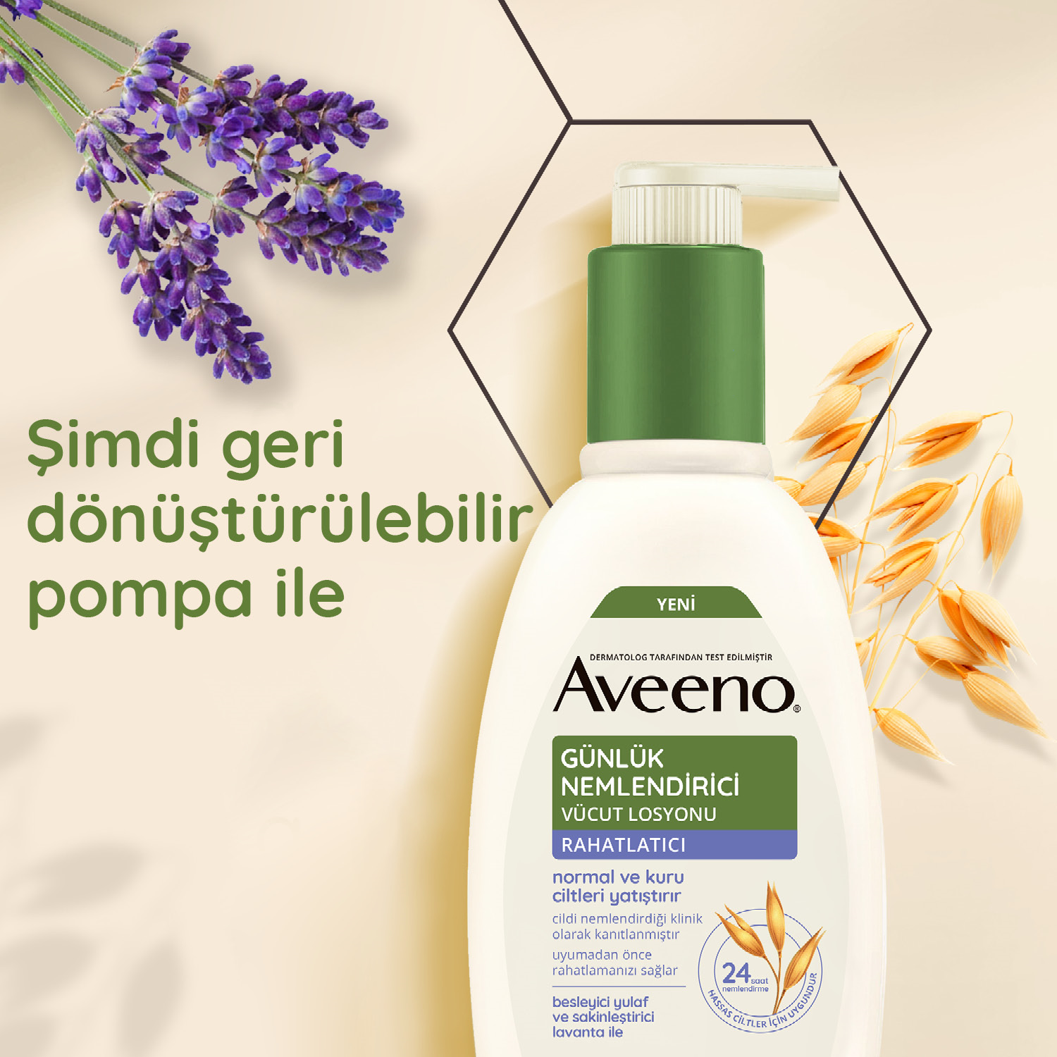 Aveeno Lavantalı Günlük Nemlendirici Vücut Losyonu 300 ml