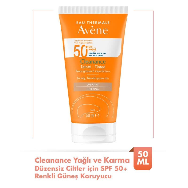 AVENE CLEANANCE SOLARIE TINTED UNIFYING SPF50+ 50ML
