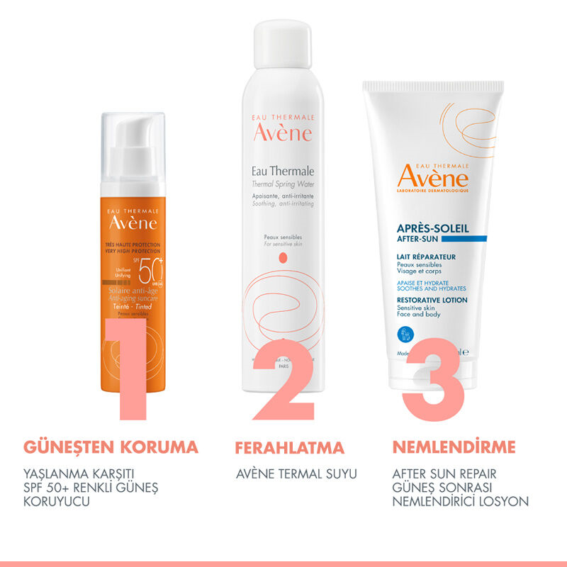 Avene Solaire Anti-age SPF50+ Yaşlanma Karşıtı Renkli Güneş Koruyucu 50 ml
