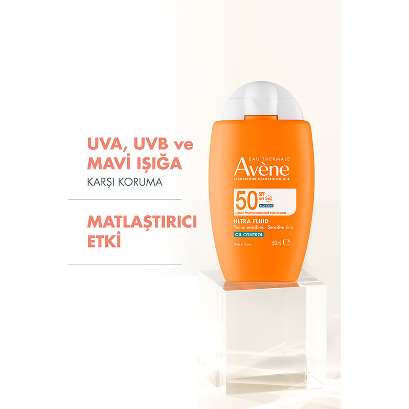 Avene Ultra Fluid Oil Control SPF50 Yağlı Ciltler İçin Çok Yüksek Korumalı Güneş Kremi 50 ml