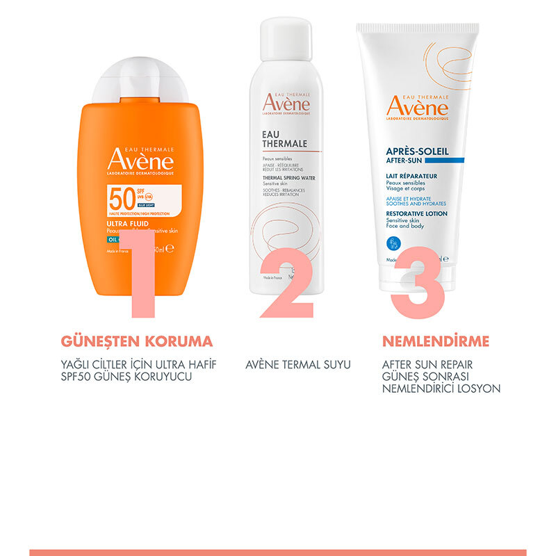 Avene Ultra Fluid Oil Control SPF50 Yağlı Ciltler İçin Çok Yüksek Korumalı Güneş Kremi 50 ml