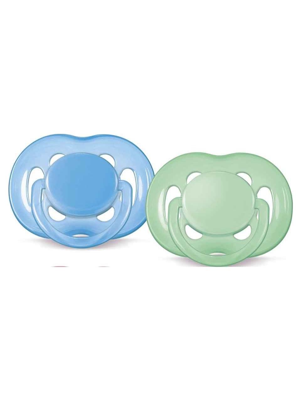 AVENT 0% BPA FREE FLOW YALANCI EMZİK 6-18 AY RENKLİ 2'Lİ