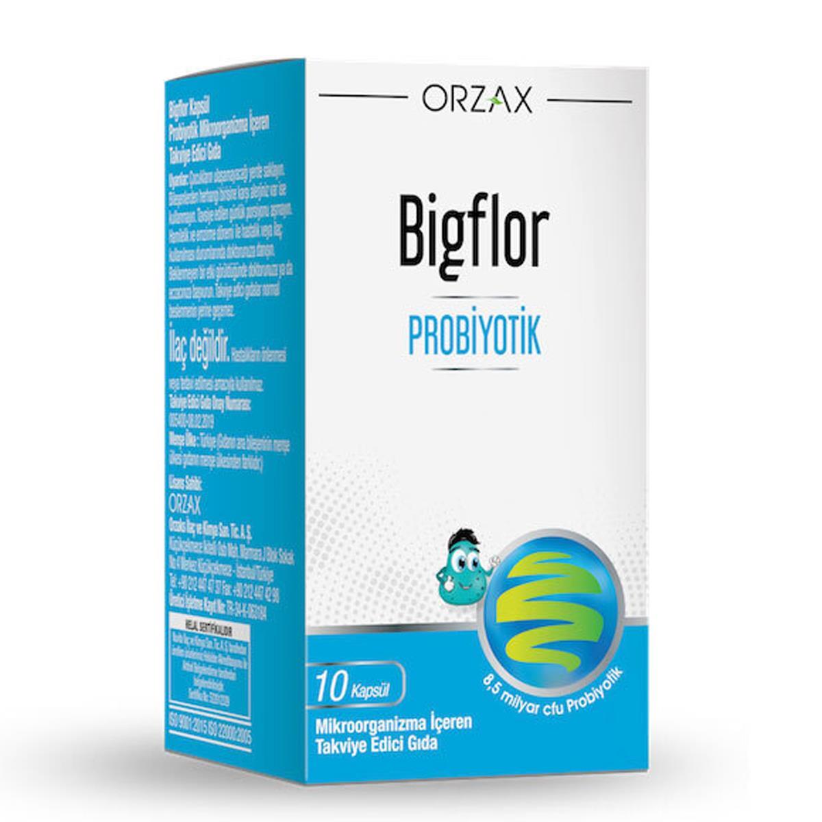 BIGFLOR PROBİYOTİK VE PREBİYOTİK 10 KAPSÜL