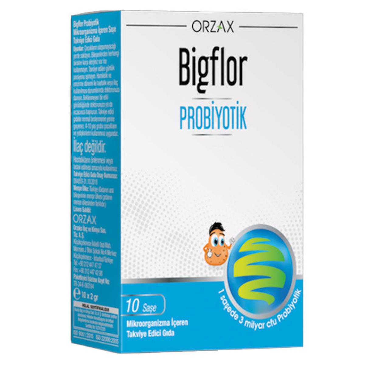 BIGFLOR PROBİYOTİK VE PREBİYOTİK 10 SAŞE