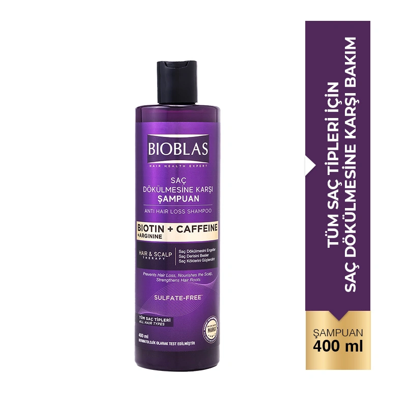 Bioblas Saç Dökülmesine Karşı Biotin ve Kafein İçeren Şampuan 400 ml