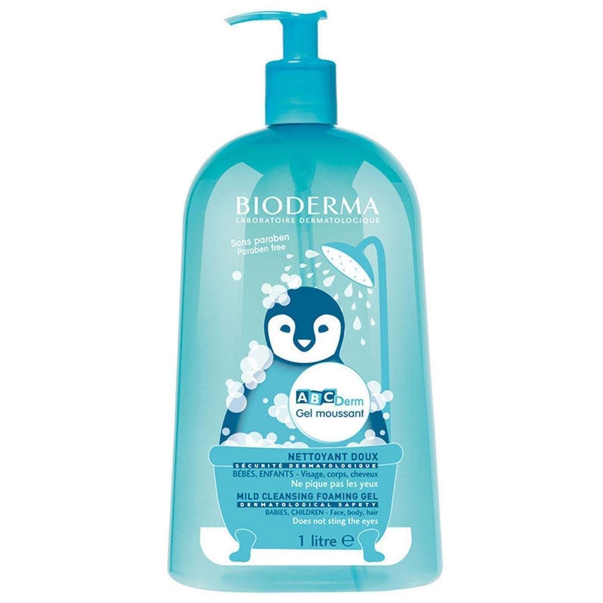 BIODERMA ABCDERM FOAMING CLEANSER YÜZ VÜCUT VE SAÇ TEMİZLEME JELİ 1 LİTRE