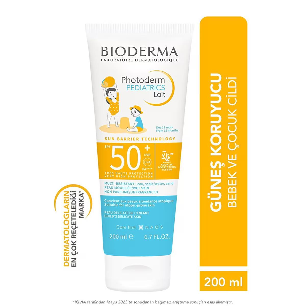 BIODERMA PHOTODERM PEDIATRICS LAIT SPF50+ 200ML