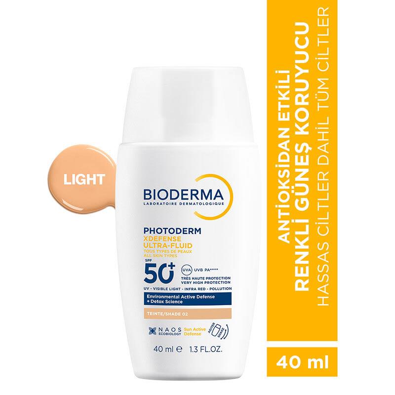 BIODERMA PHOTODERM XDEFENSE ULTRA-FLUID SPF50+ 40ML SHADE 02 LIGHT