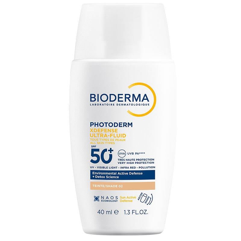 BIODERMA PHOTODERM XDEFENSE ULTRA-FLUID SPF50+ 40ML SHADE 02 LIGHT