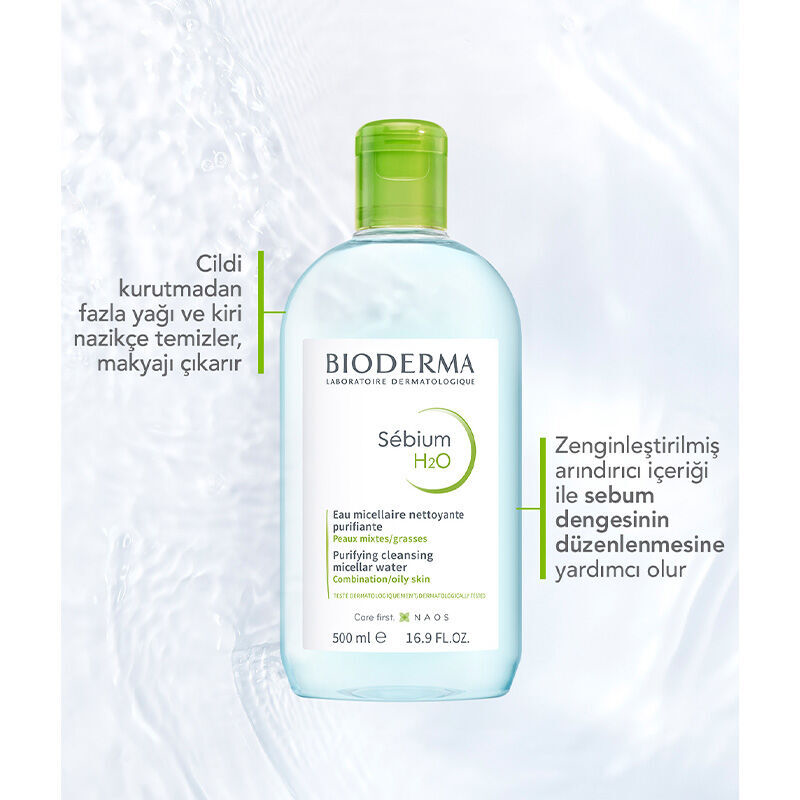 Bioderma Sebium H2O Yüz ve Makyaj Temizleme Suyu 250 ml