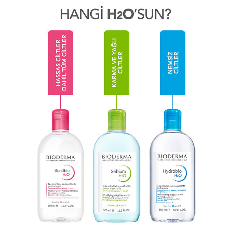 Bioderma Sebium H2O Yüz ve Makyaj Temizleme Suyu 250 ml